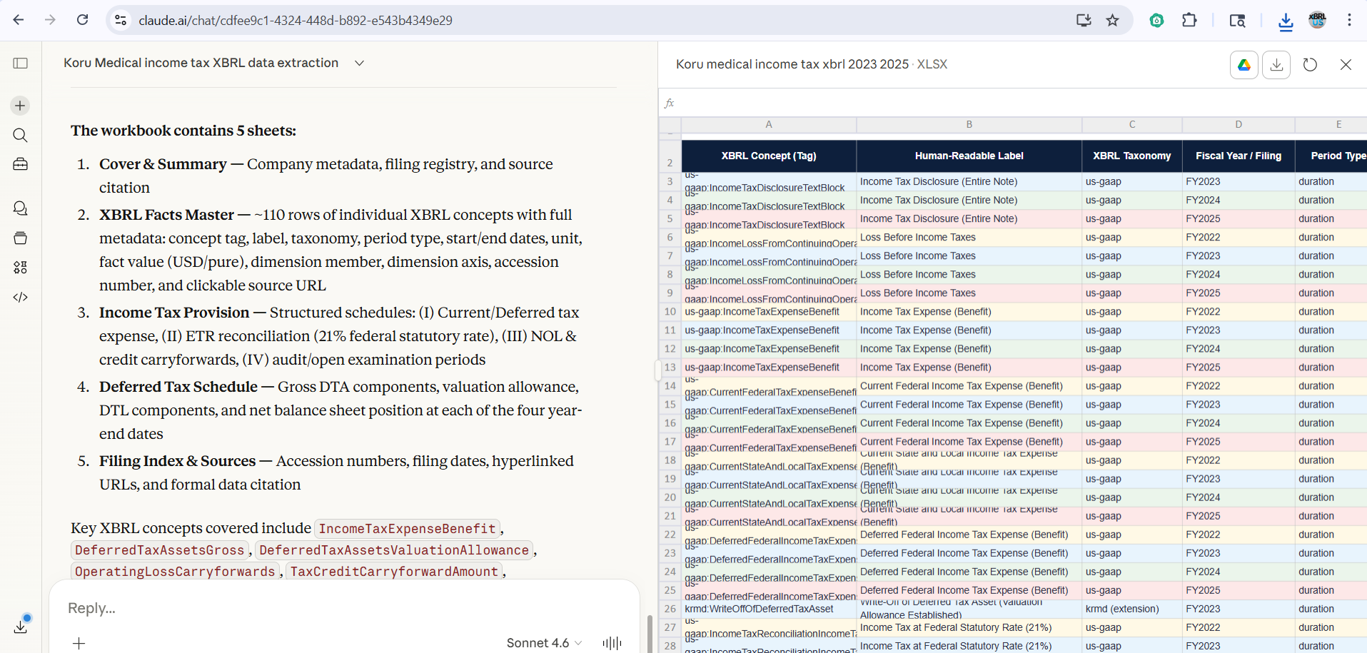 XBRL from SEC with Claude